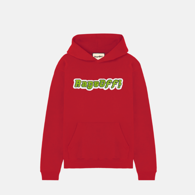 RageOff Red Sport Logo Hoodie