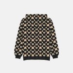 Fire Monogram Black Hoodie - Image 2