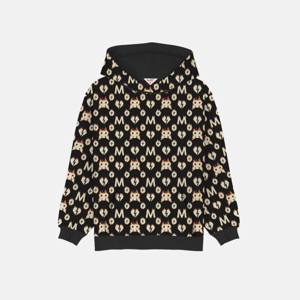 Fire Monogram Black Hoodie - Pre-Order Sweatshirts & Hoodies category