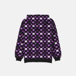 Neon Monogram Black Hoodie - Image 2