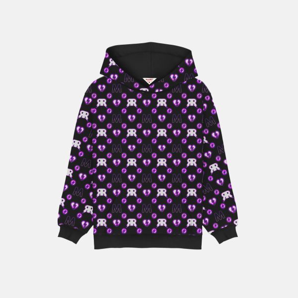 Neon Monogram Black Hoodie - Pre-Order Sweatshirts & Hoodies category