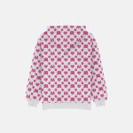Pink Monogram White Hoodie - Image 2