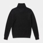 BLack Cashmere Turtleneck Sweater - Image 2