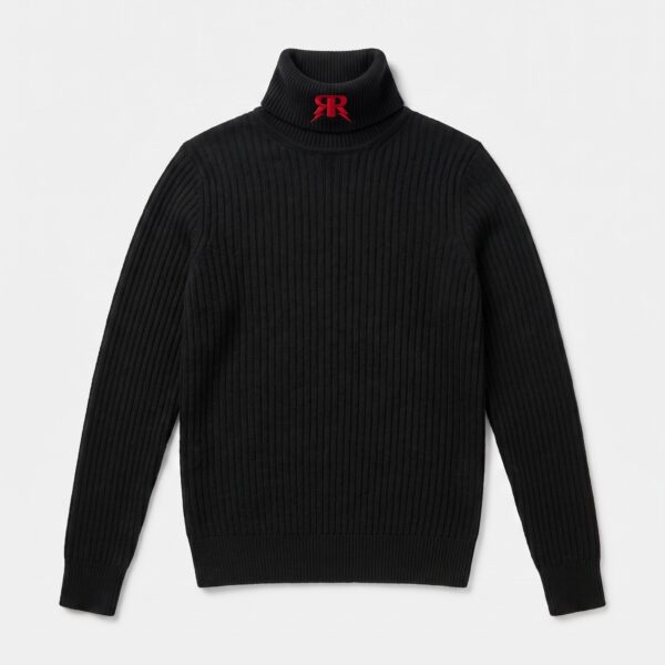 BLack Cashmere Turtleneck Sweater - Knitwear category