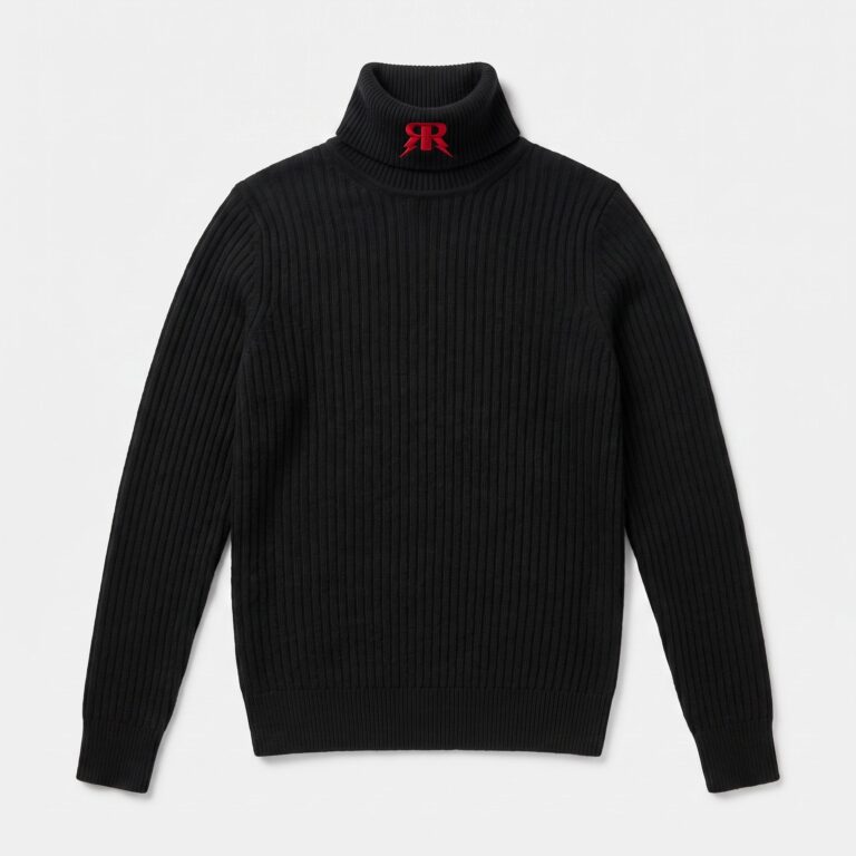 BLack Cashmere Turtleneck Sweater - Knitwear category