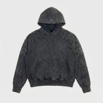 Tie Dye Hoodie with Leather Patches