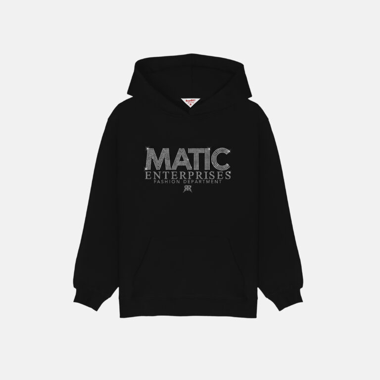 Matic Enterprises Fashion Department Rhinestone Black Hoodie - Pre-Order Sweatshirts & Hoodies category
