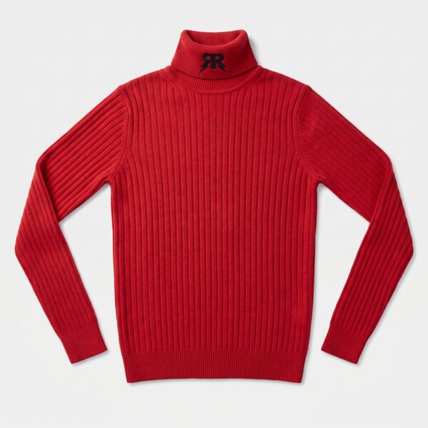 Red Cashmere Turtleneck Sweater - Knitwear category