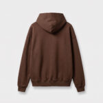 Brown Embroidered Logo Hoodie - Image 2